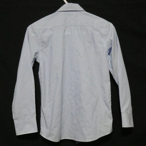 ANDREW FEZZA, size 12, striped button down dress shirt, GUC - Picture 3 of 16